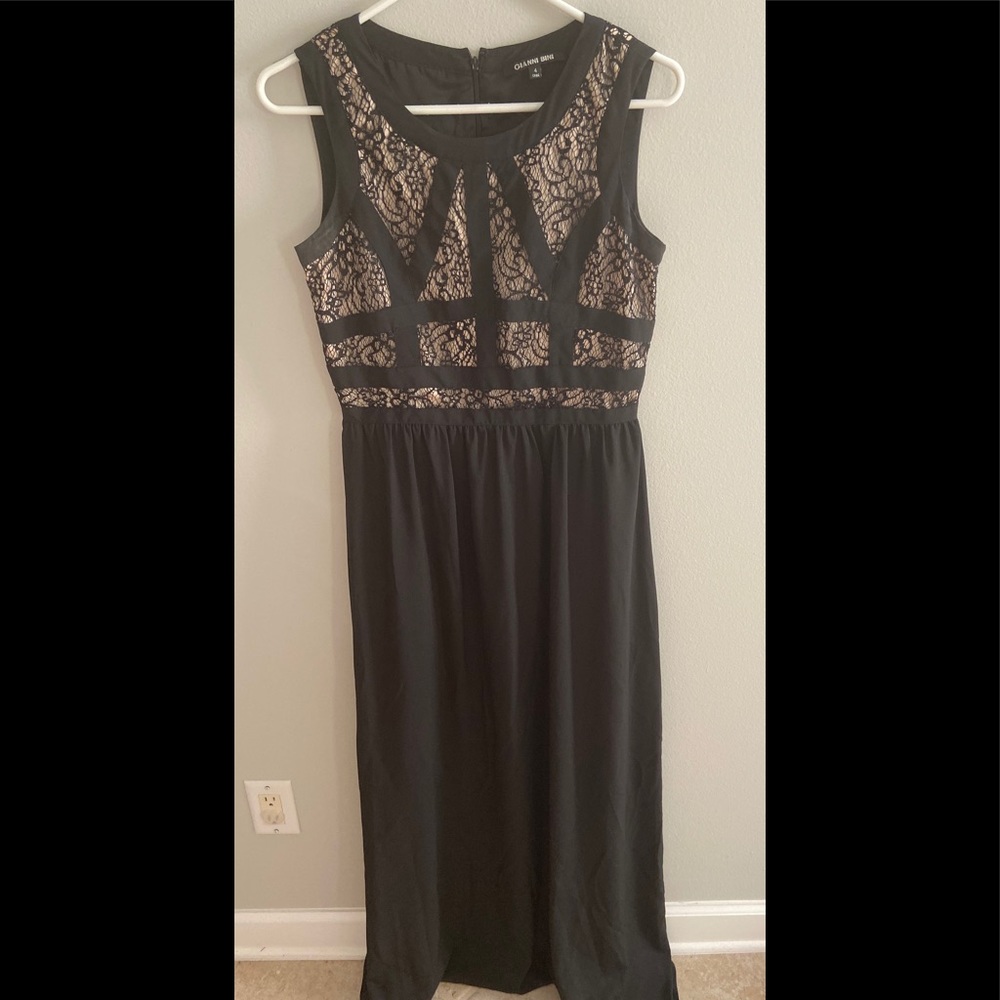 Gianni Bini Black & Nude Gown